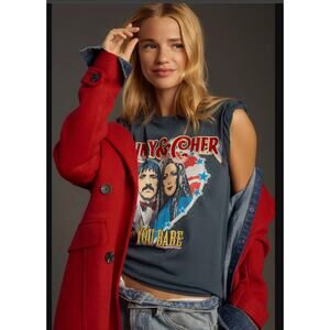 Letluv Sonny & Cher Graphic Tee - New XXS